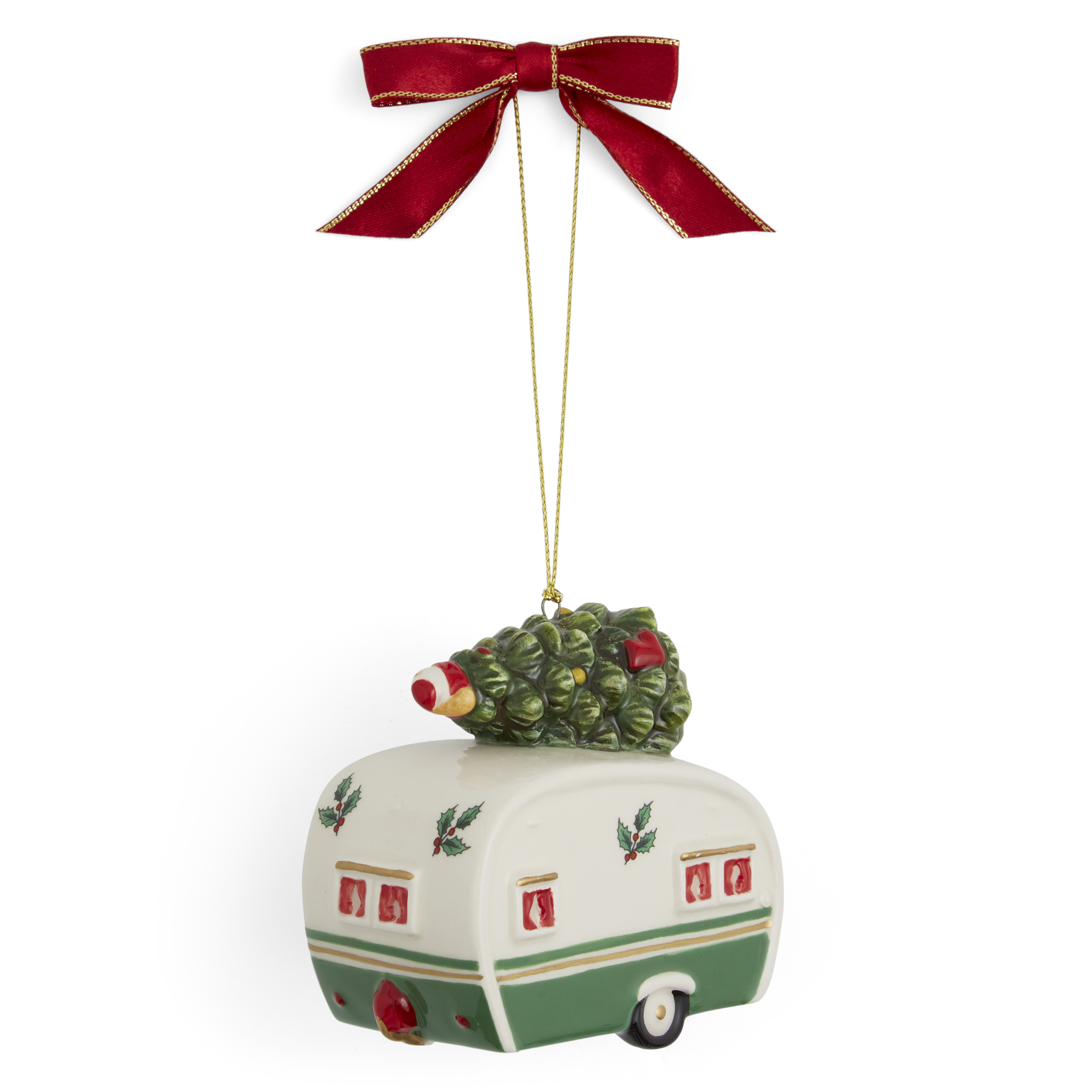 Christmas Tree Camper Van Ornament image number null